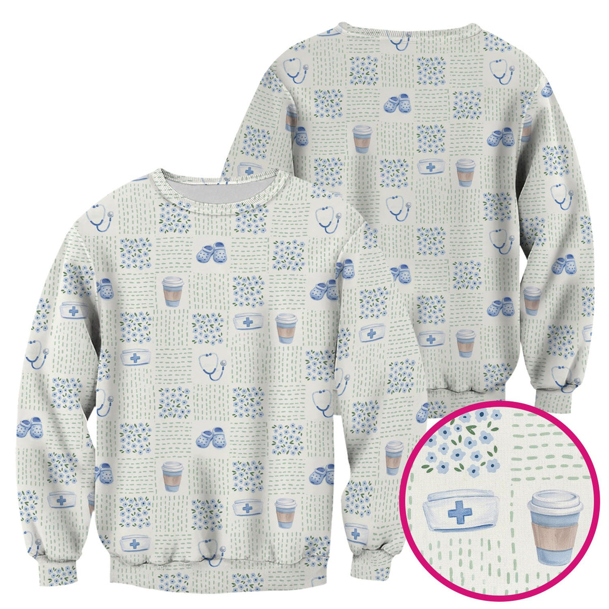 Medical Essentials Nurse Scrub Top