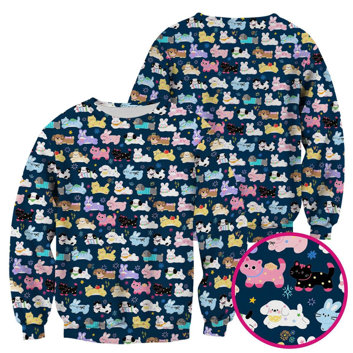 Kawaii Animal Nurse Scrub Top