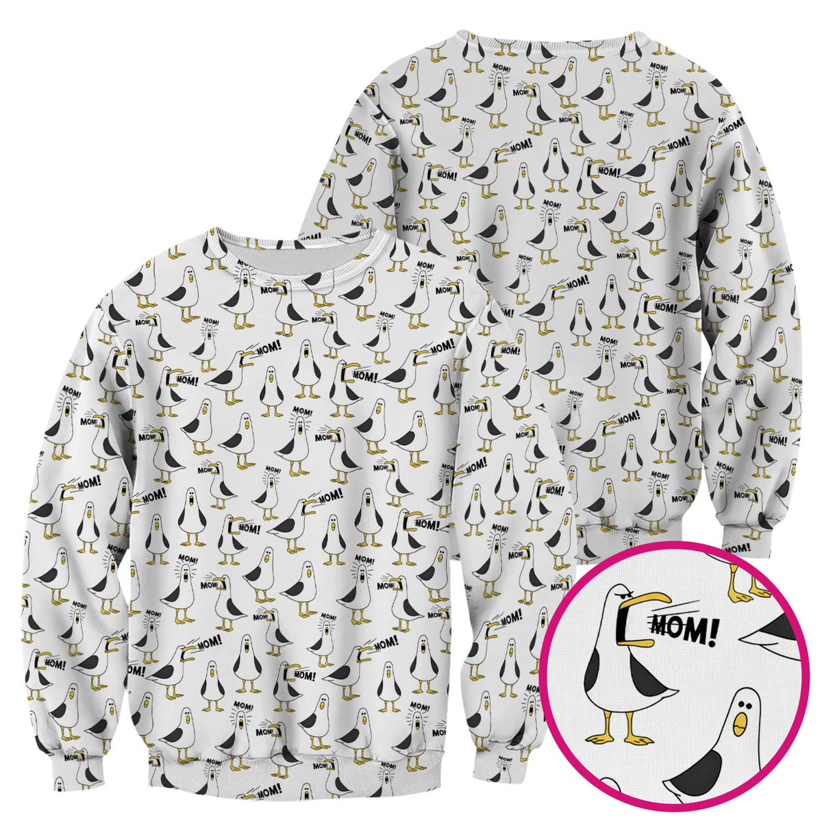 Seagull Mom Nurse Scrub Top