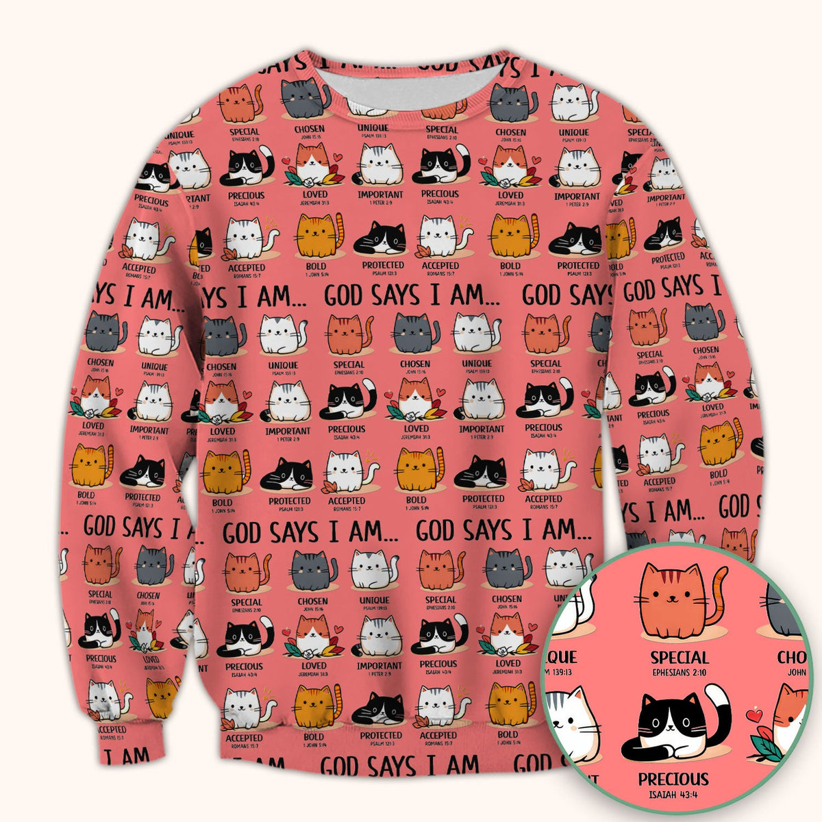 Cat God Says I Am Nurse Scrub Top
