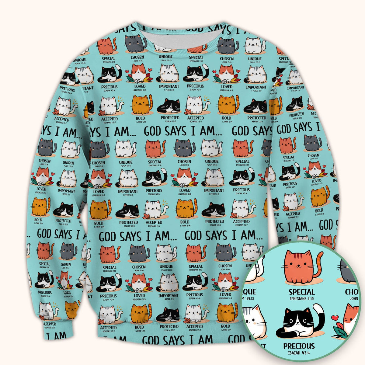 Cat God Says I Am Nurse Scrub Top
