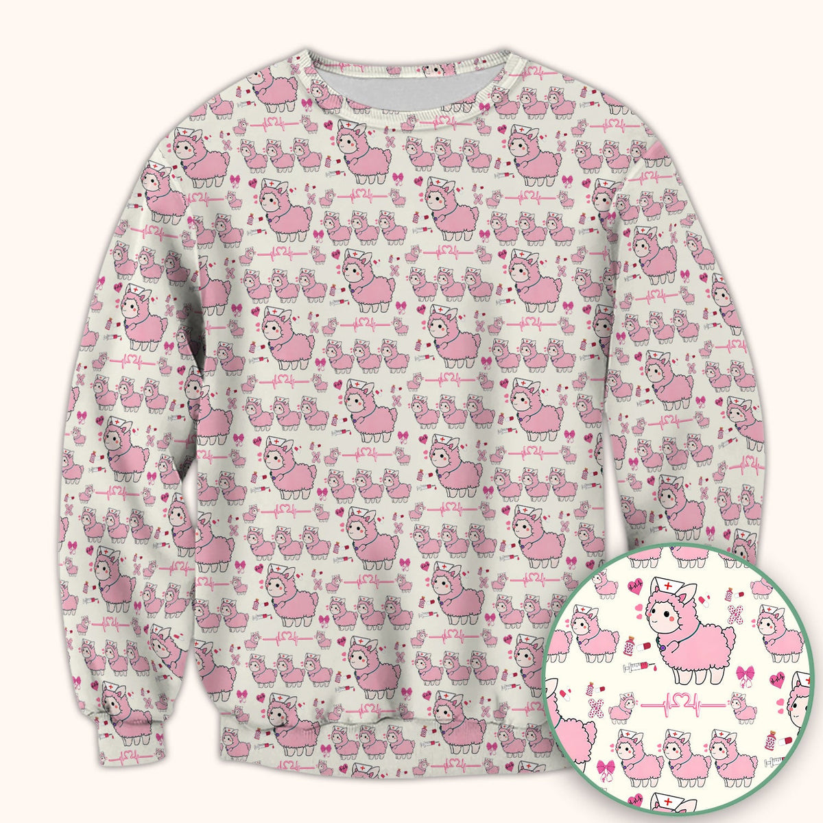 Llama Ain't Got Time For Your Drama Nurse Scrub Top