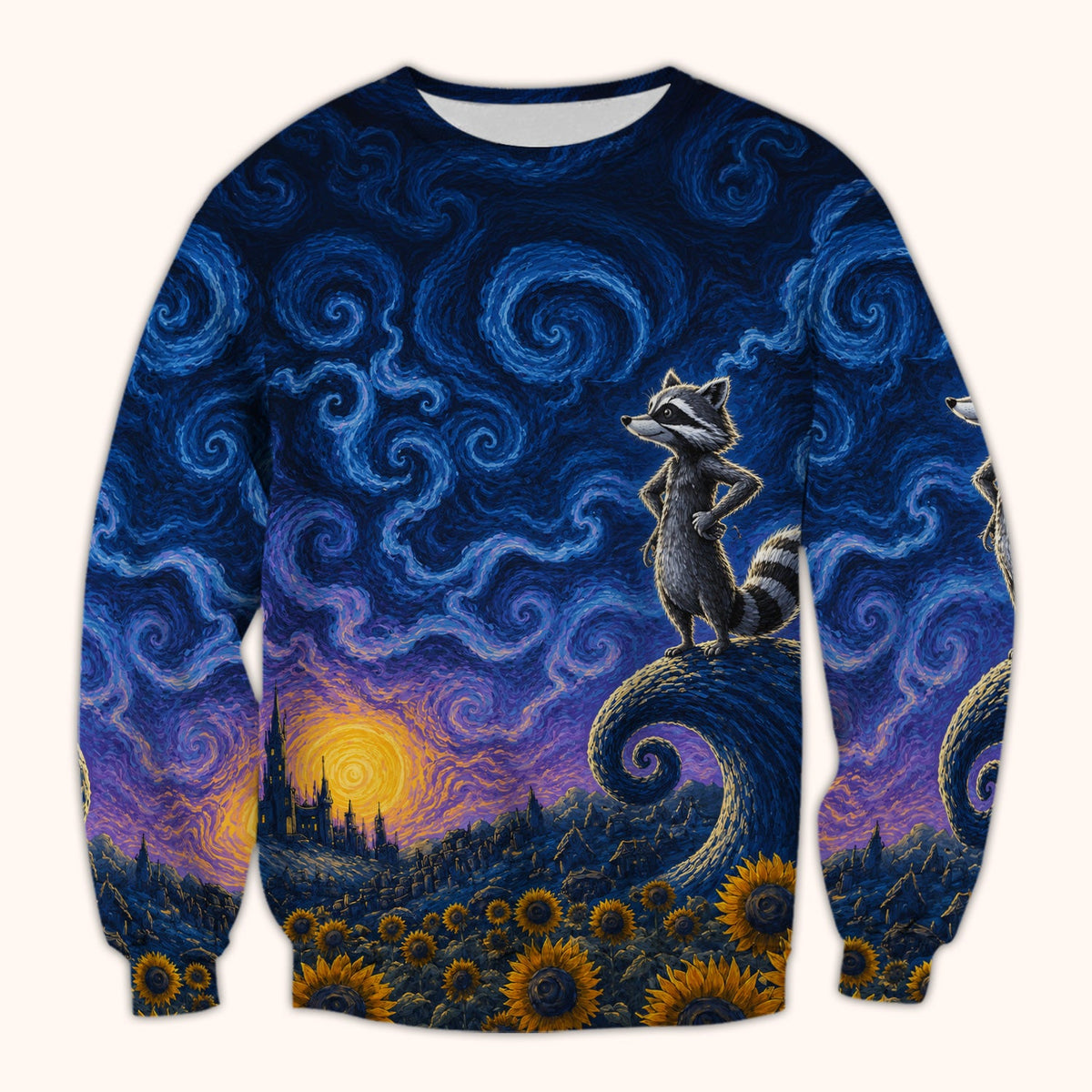 Starry Raccoon Nurse Scrub Top