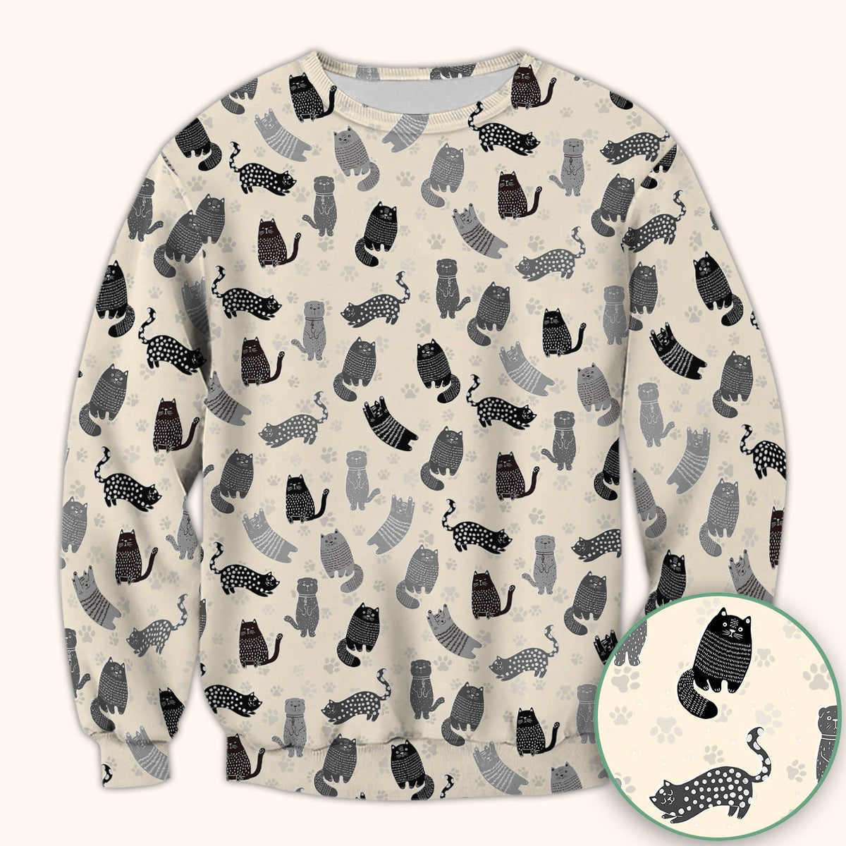 Cat Paw Print Nurse Scrub Top