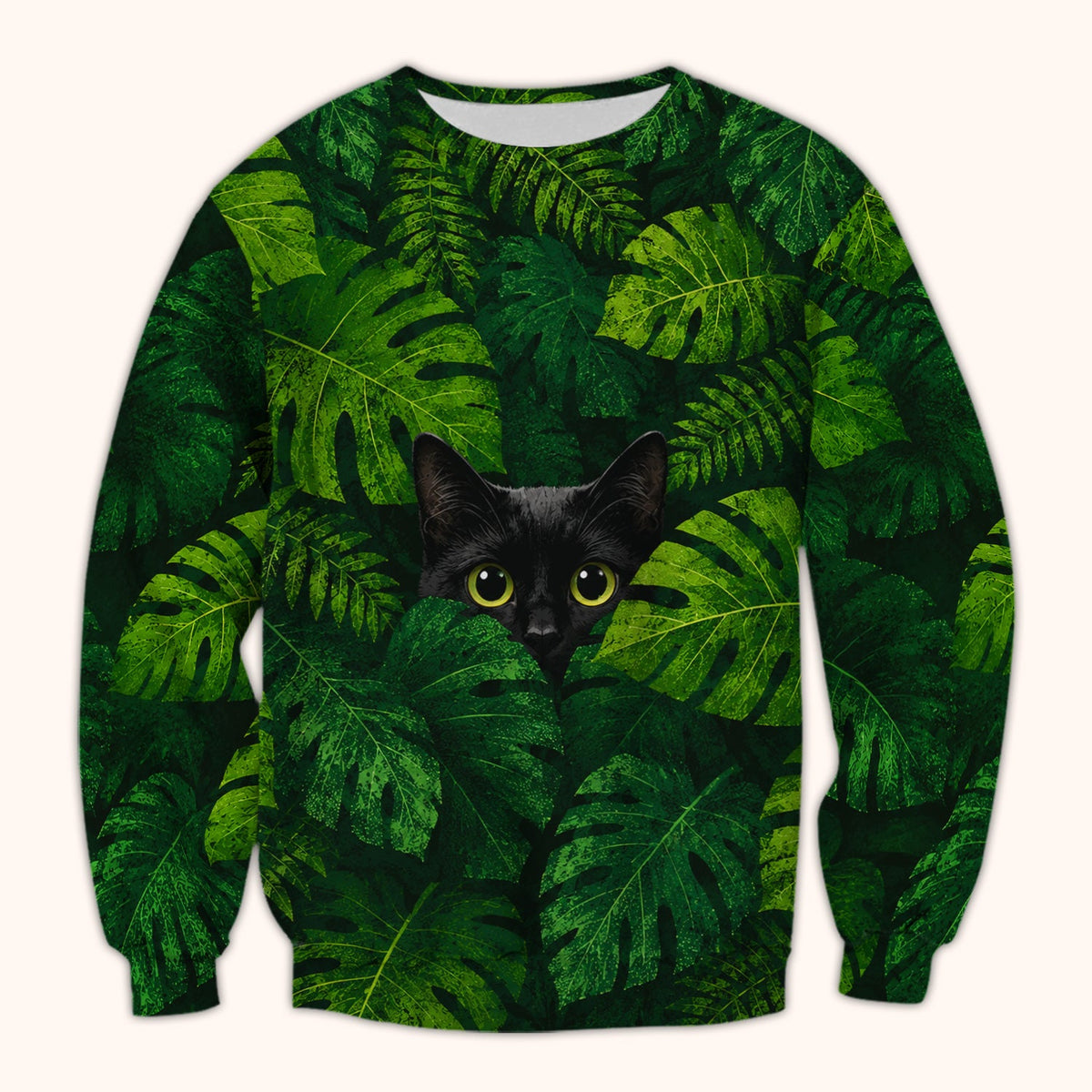 Hidden Black Cat Nurse Scrub Top