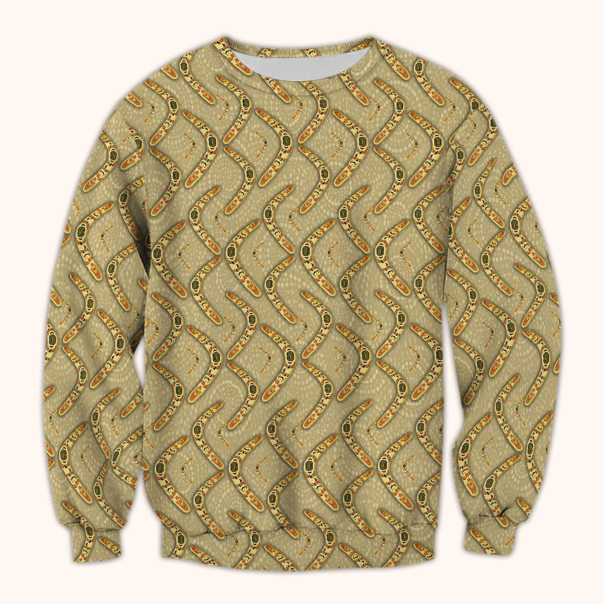 Aboriginal Boomerang Nurse Scrub Top