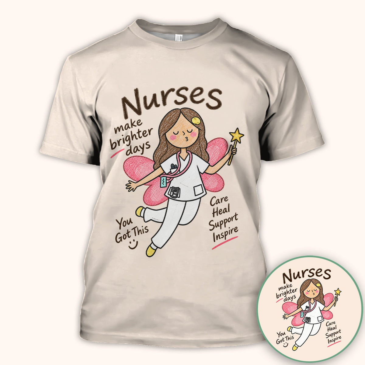 Nurses Make Brighter Days Fairy Shirt