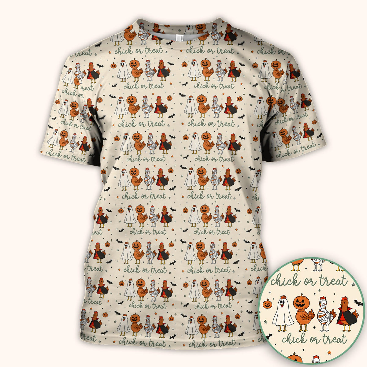 Chick Or Treat Nurse Scrub Top - Halloween Gift