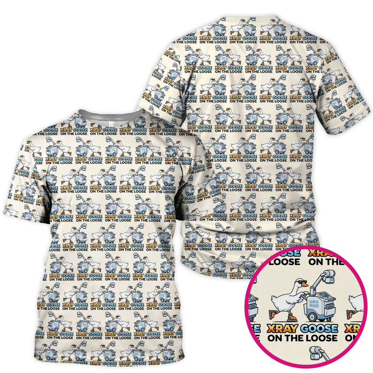 Xray Goose On The Loose Nurse Scrub Top