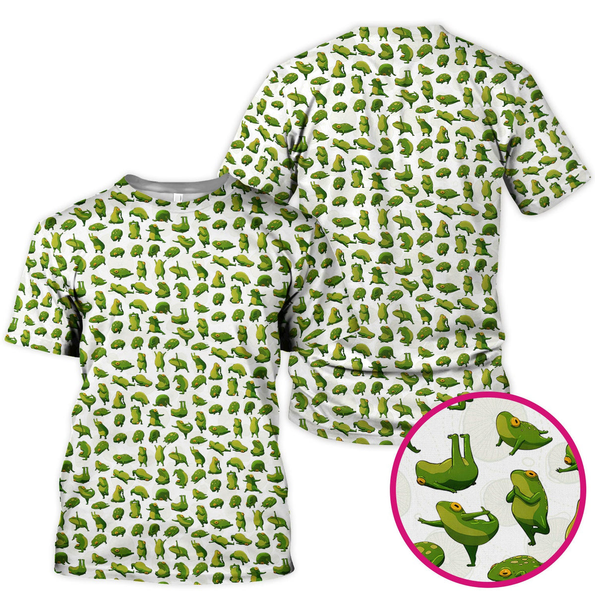 Frog Cartoon Nurse Scrub Top