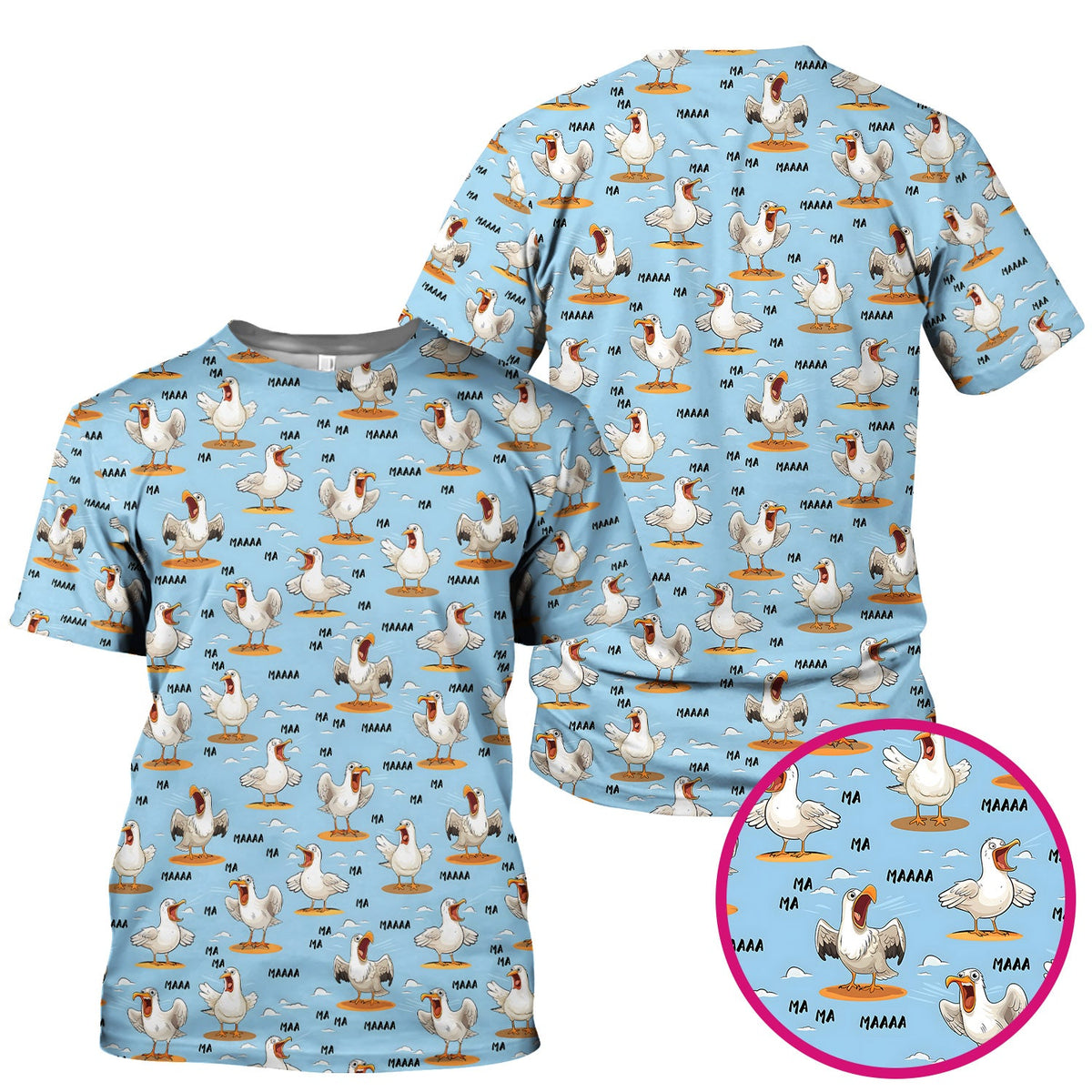 Screaming Seagull Sky Nurse Scrub Top