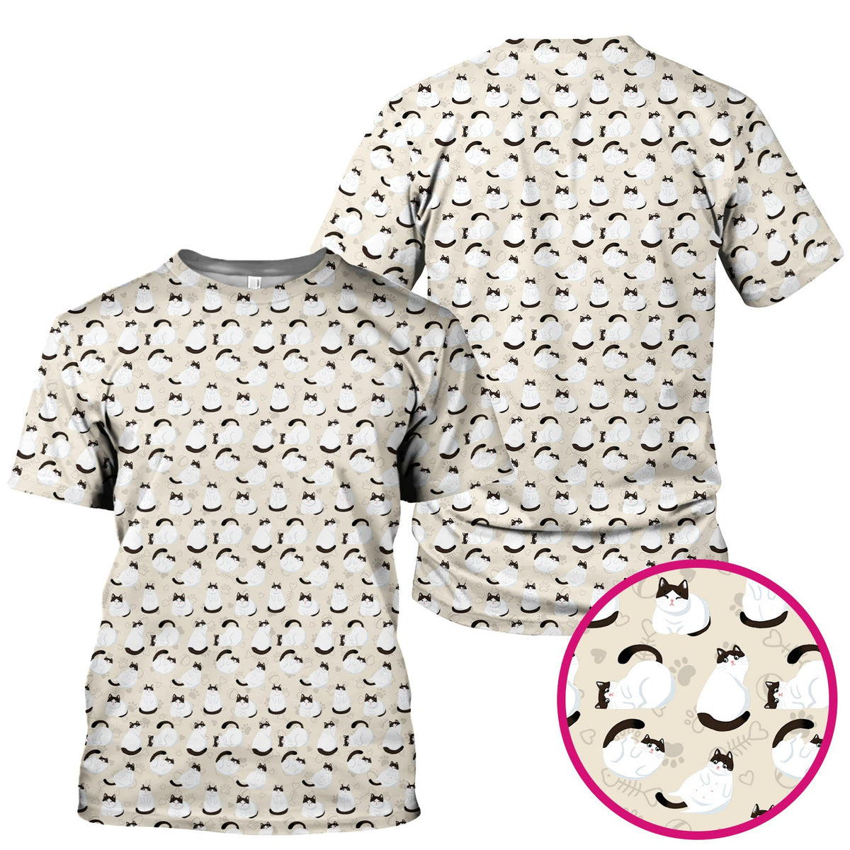 Cat Nurse Scrub Top