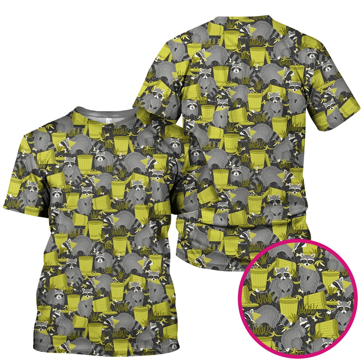 Raccoon Trash Panda Nurse Scrub Top