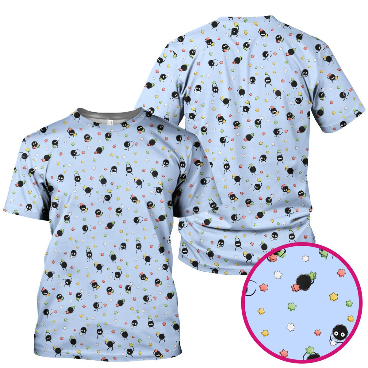 Funny Spider Pattern  Scrub Top, Cartoon Spider Pattern Nursing Uniform For Women