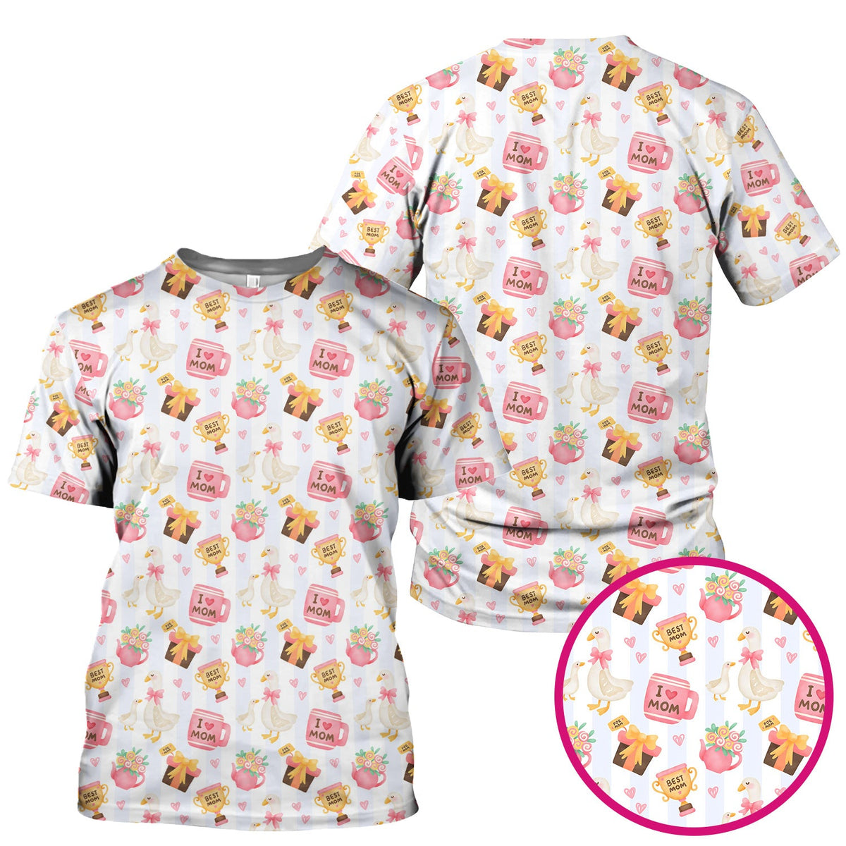 Sweet Nurse Mom Goose Trophy Scrub Top