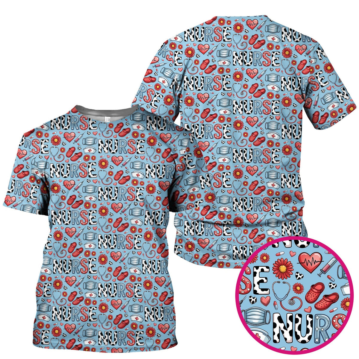 Medical Icon Nurse Scrub Top