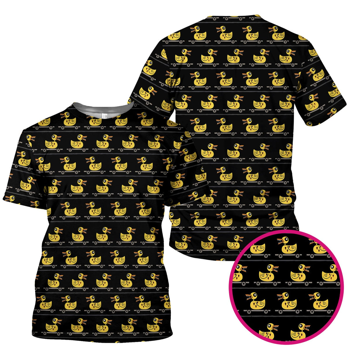 Spooky Rubber Duck Nurse Scrub Top