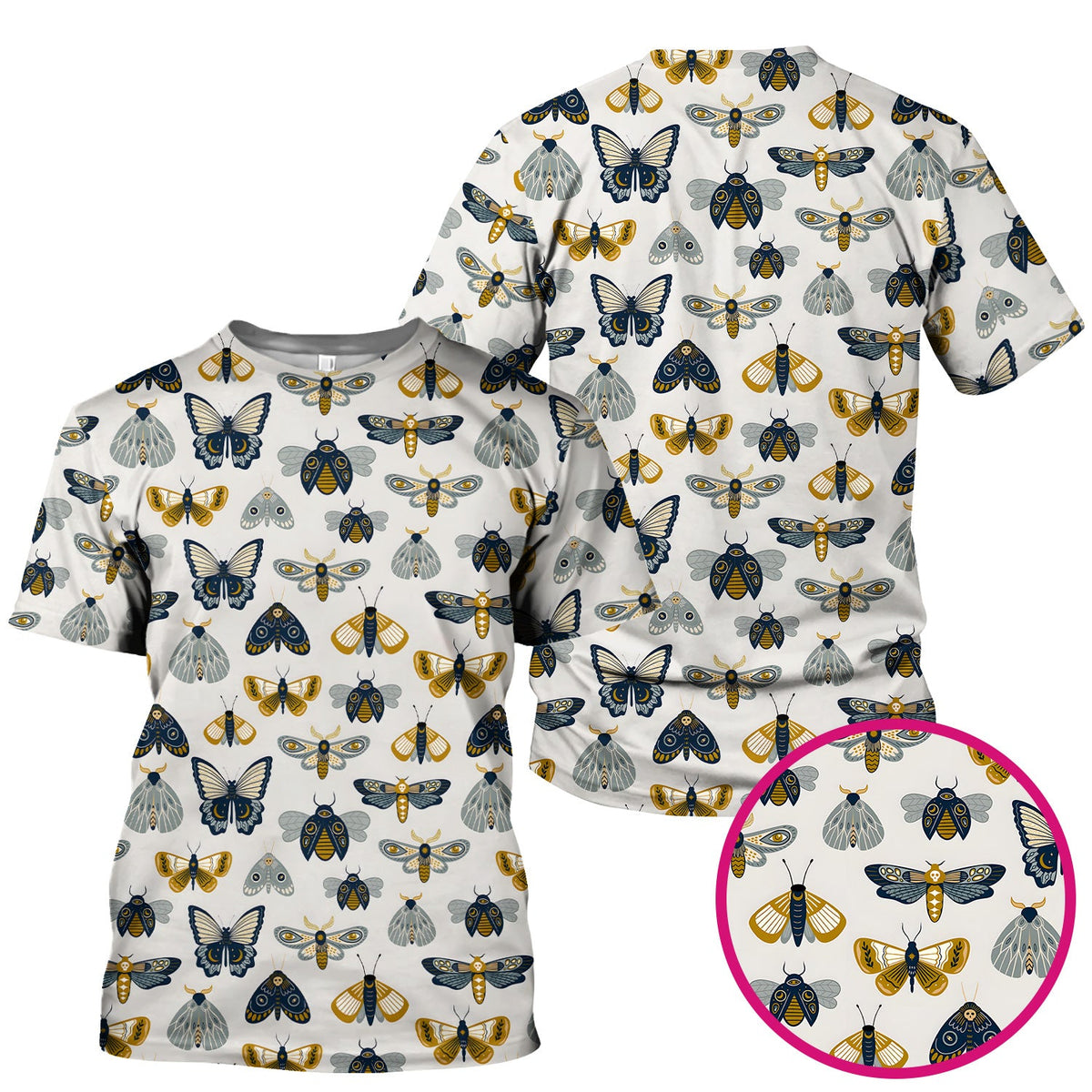 Butterfly Moth Insect Nurse Scrub Top