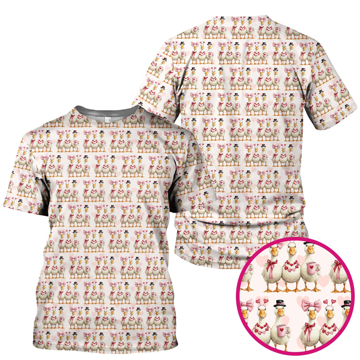 Goose Heart Nurse Scrub Top - Valentines Day Gift