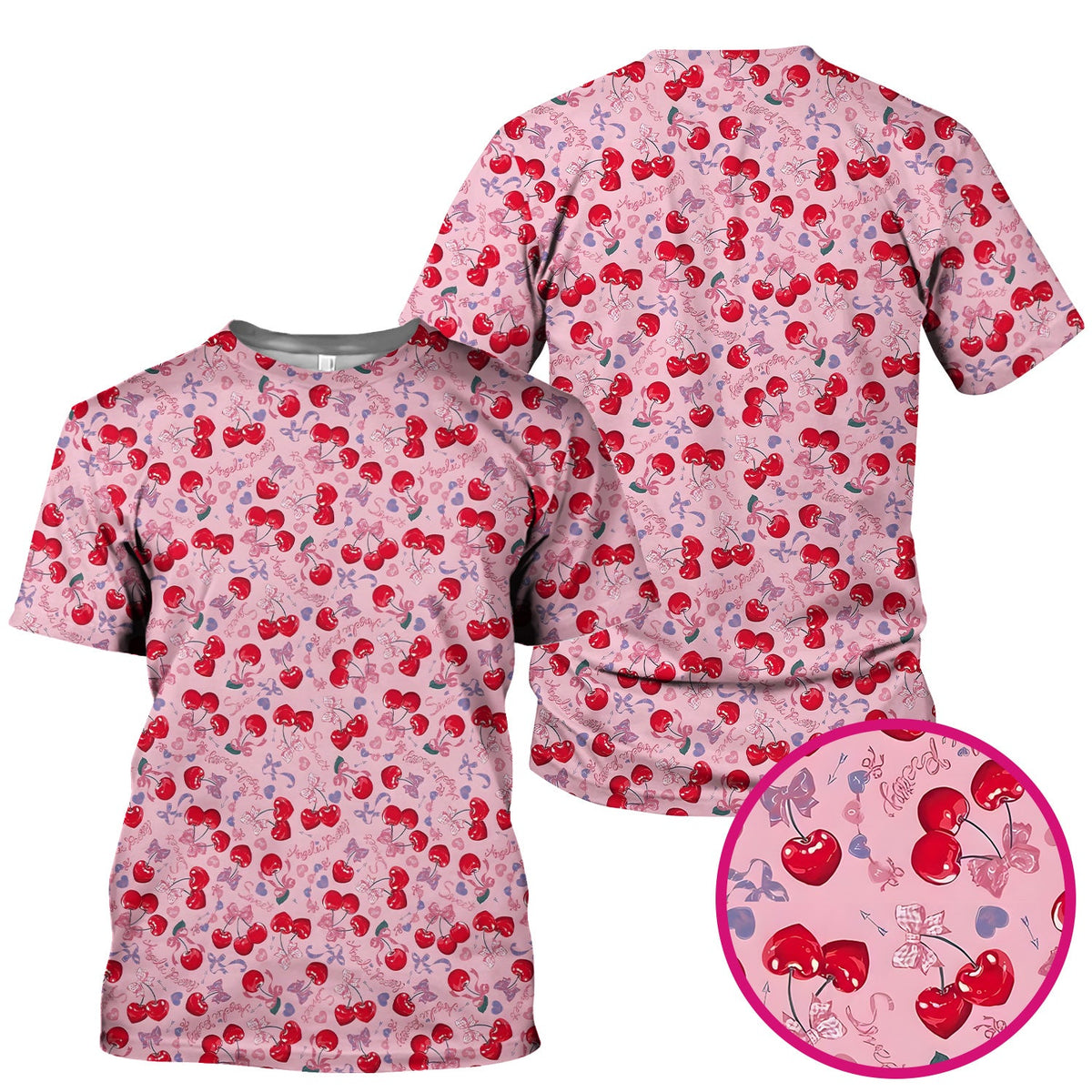 Cherry Blossom Nurse Scrub Top