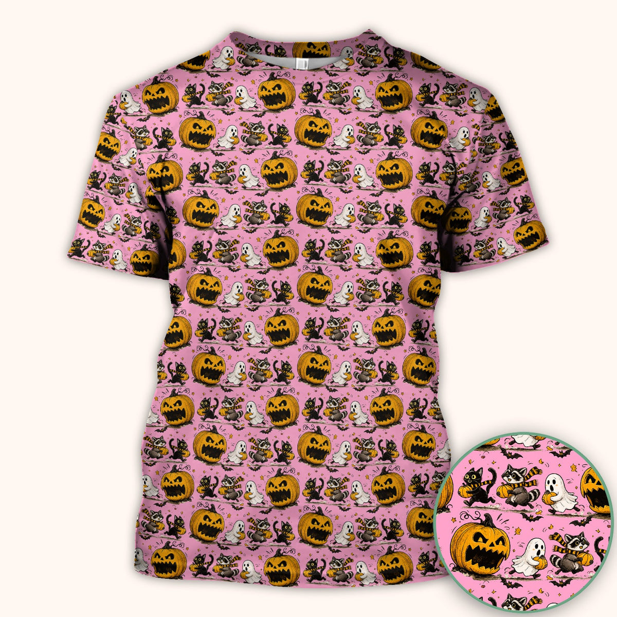 Spooky Woodland Critters Nurse Scrub Top