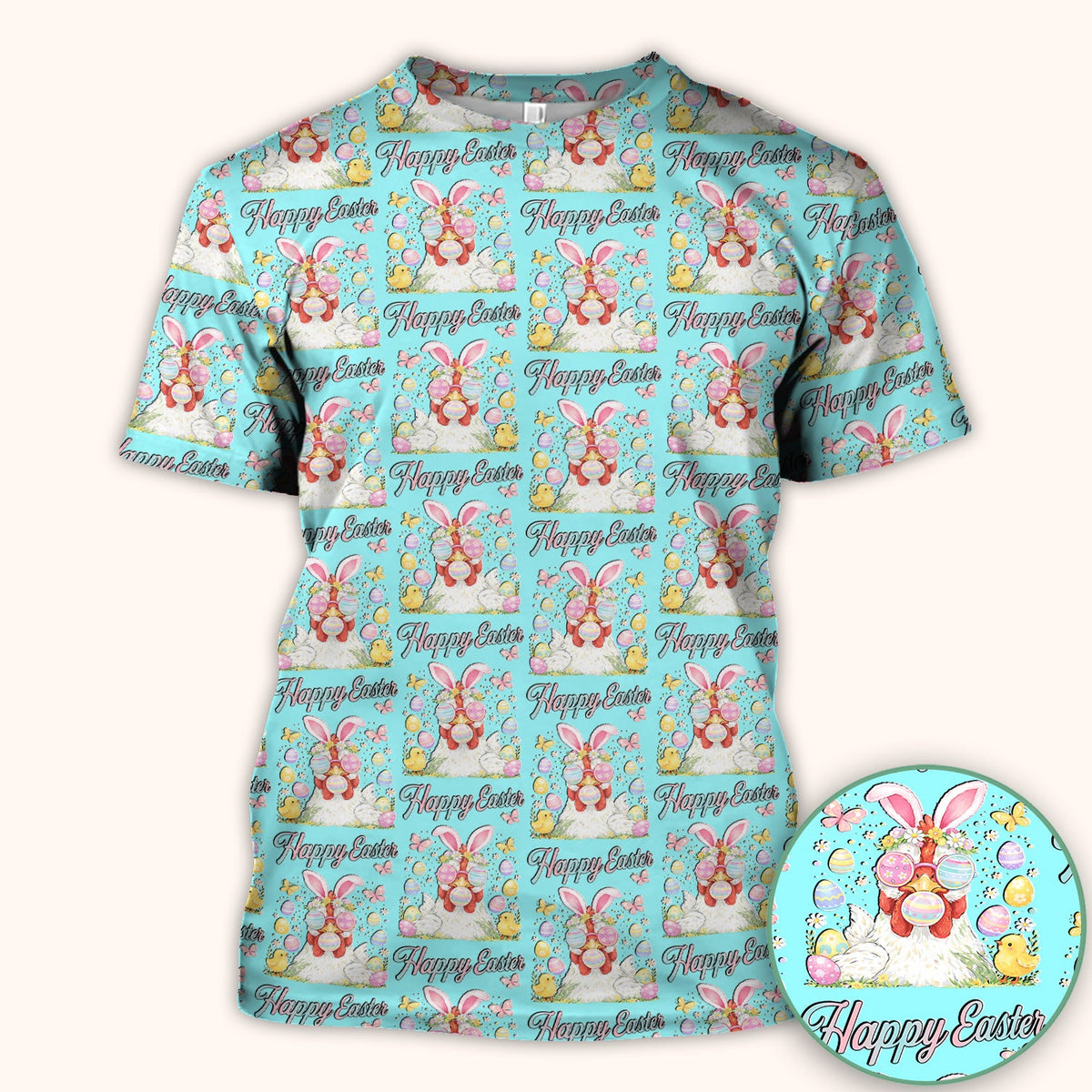 Bunny Eggs Nurse Scrub Top - Easter Gift