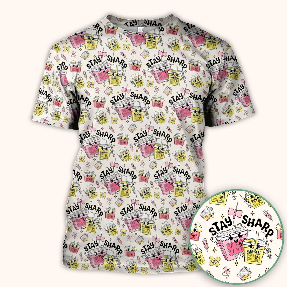Stay Sharp Nurse Scrub Top