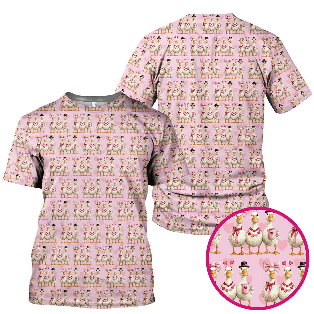 Goose Heart Nurse Scrub Top - Valentines Day Gift