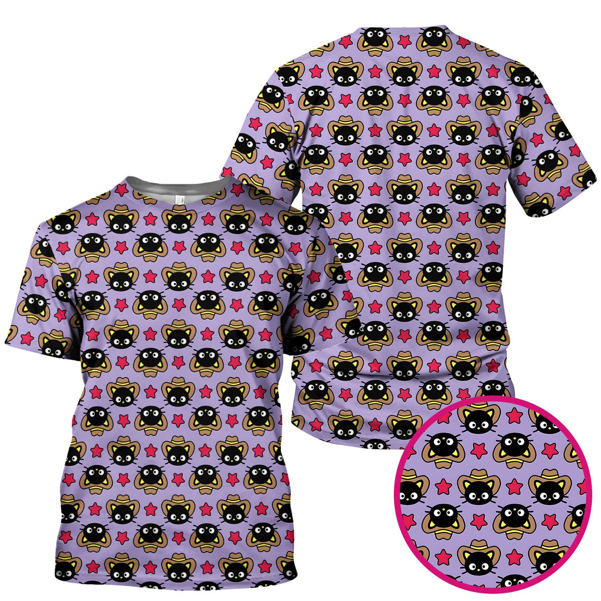 Cowboy Cat Nurse Scrub Top