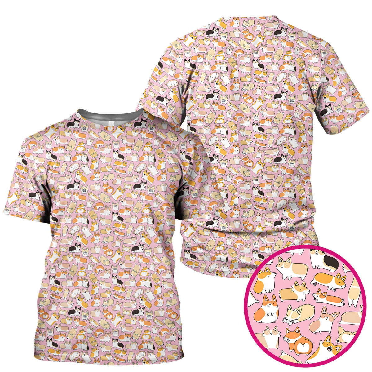 Corgi Nurse Scrub Top