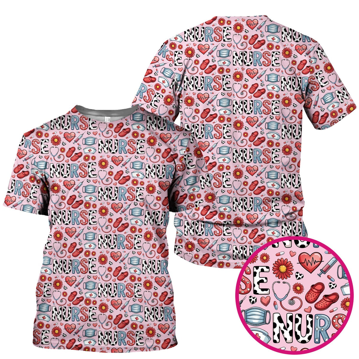 Medical Icon Nurse Scrub Top