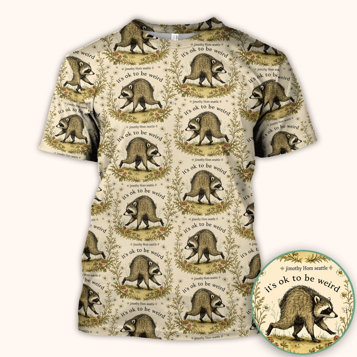 It's OK To Be Weird With Jimothy Scrub Top