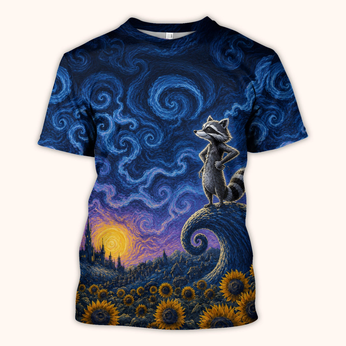 Starry Raccoon Nurse Scrub Top