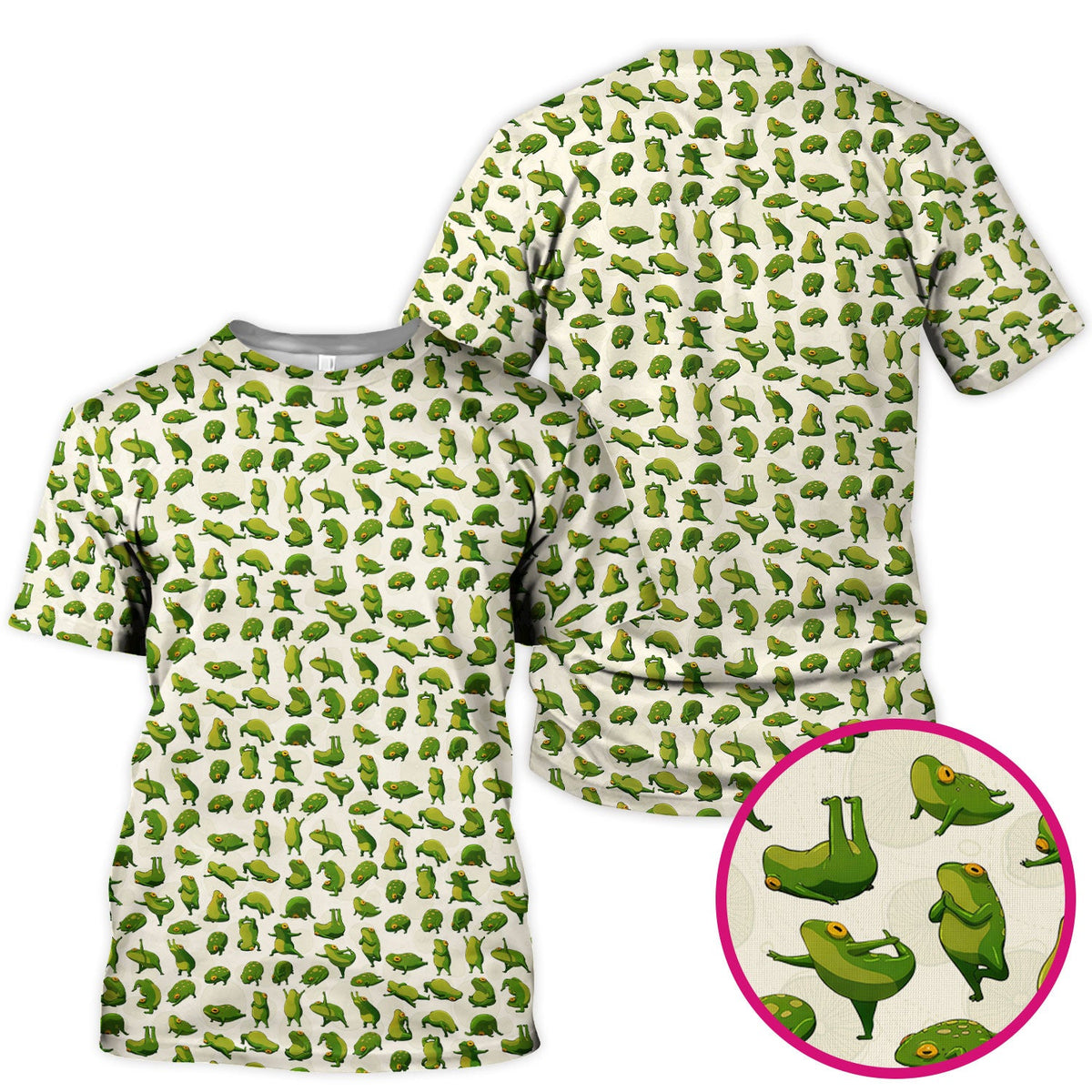 Frog Cartoon Nurse Scrub Top