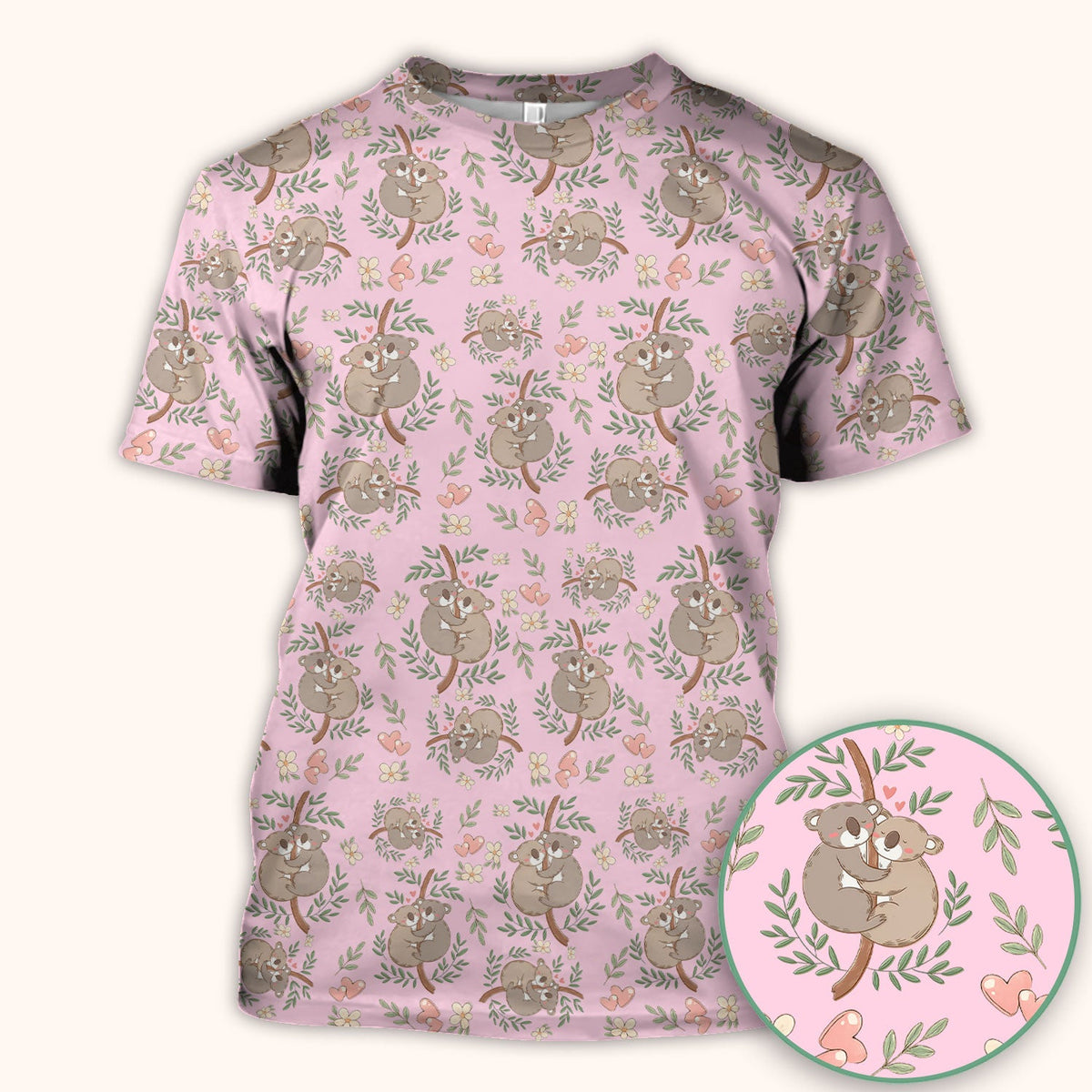 Koala Love Nurse Scrub Top