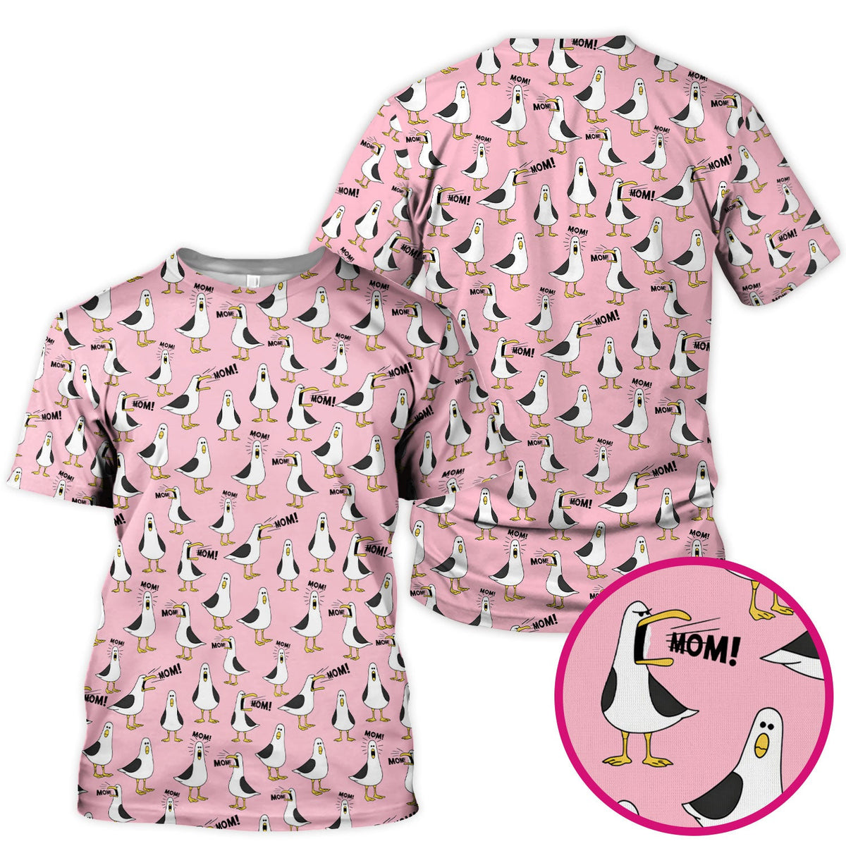 Seagull Mom Nurse Scrub Top
