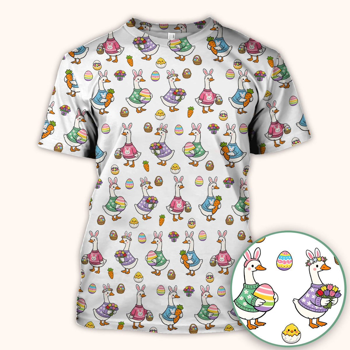 Easter Goose Nurse Scrub Top