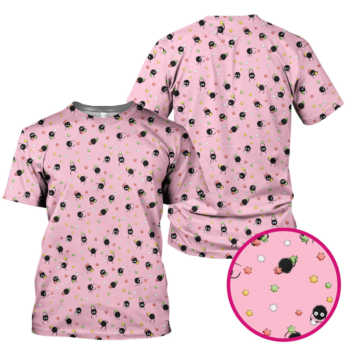 Funny Spider Pattern  Scrub Top, Cartoon Spider Pattern Nursing Uniform For Women