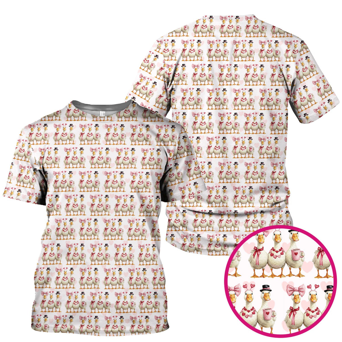 Goose Heart Nurse Scrub Top - Valentines Day Gift