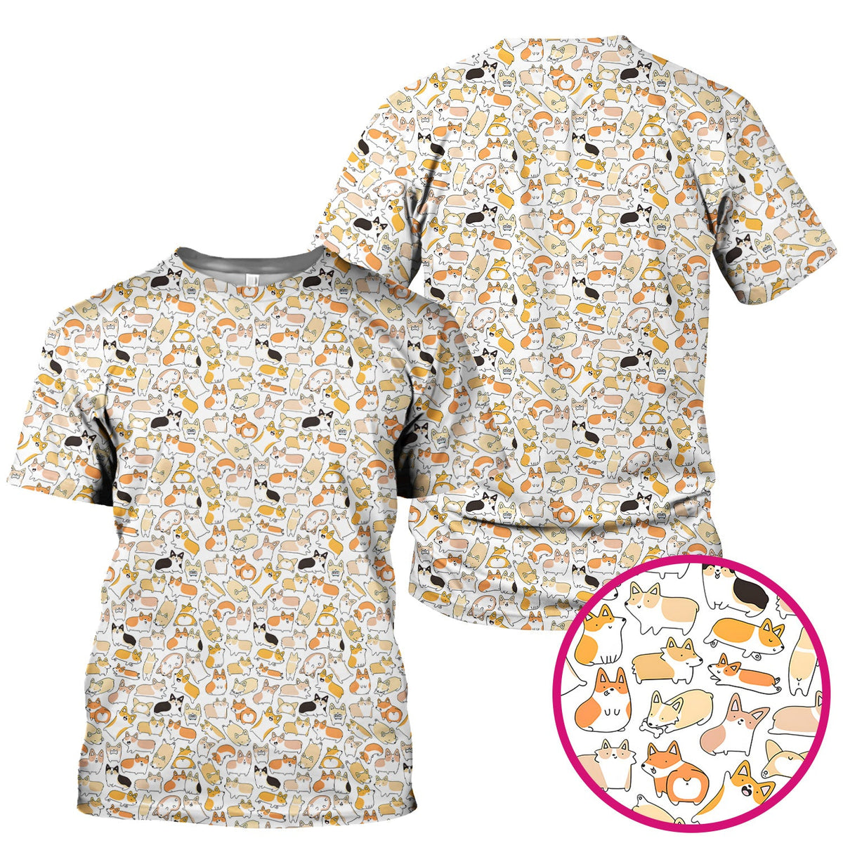 Corgi Nurse Scrub Top