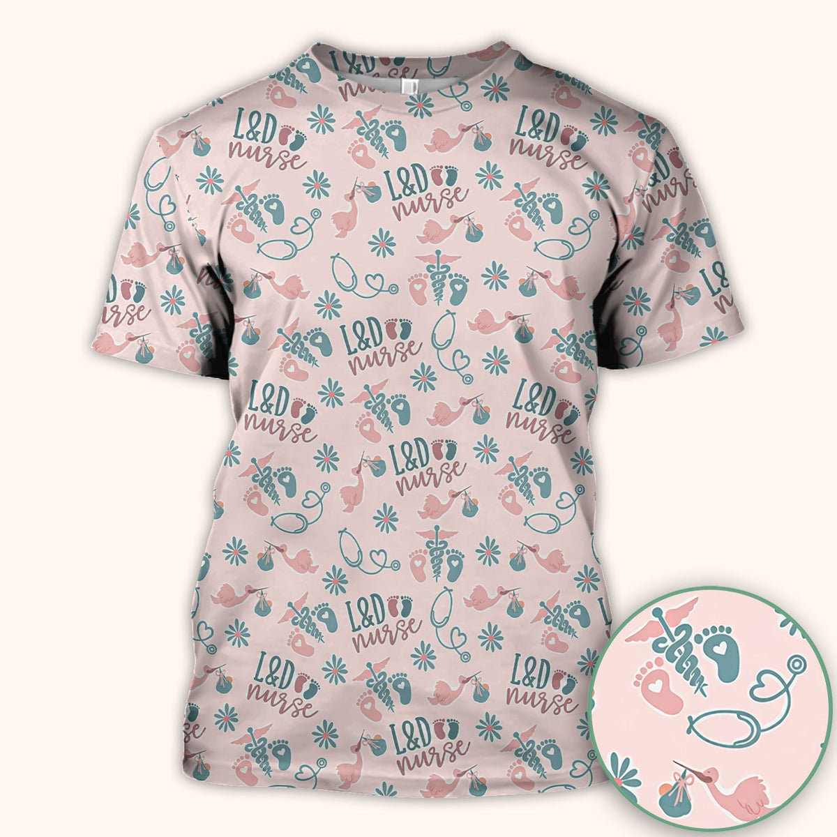 Labor and Delivery Nurse Scrub Top
