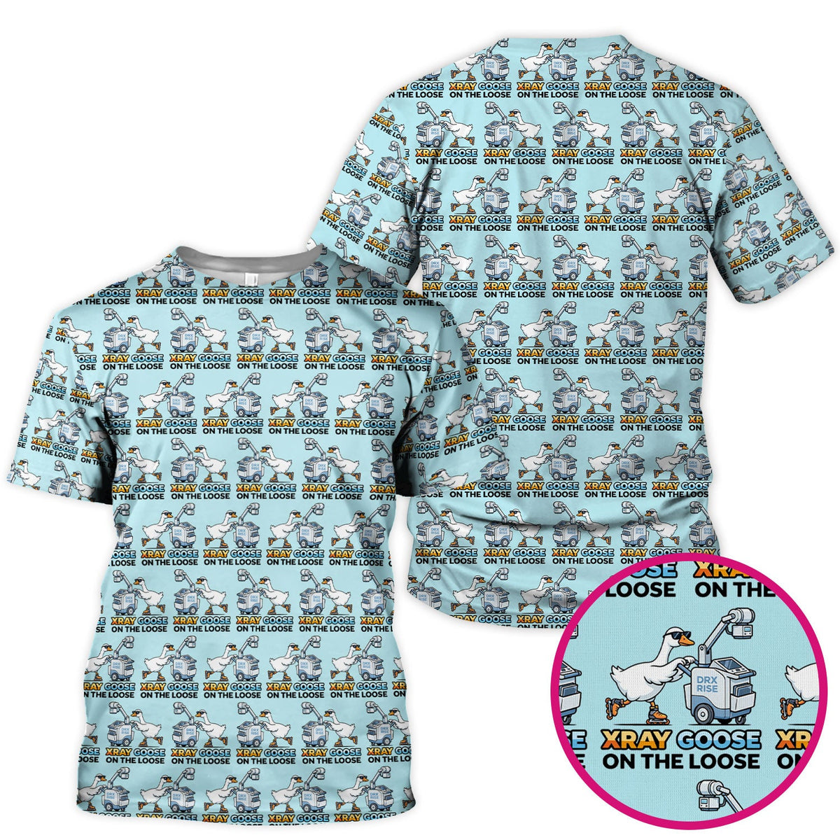 Xray Goose On The Loose Nurse Scrub Top