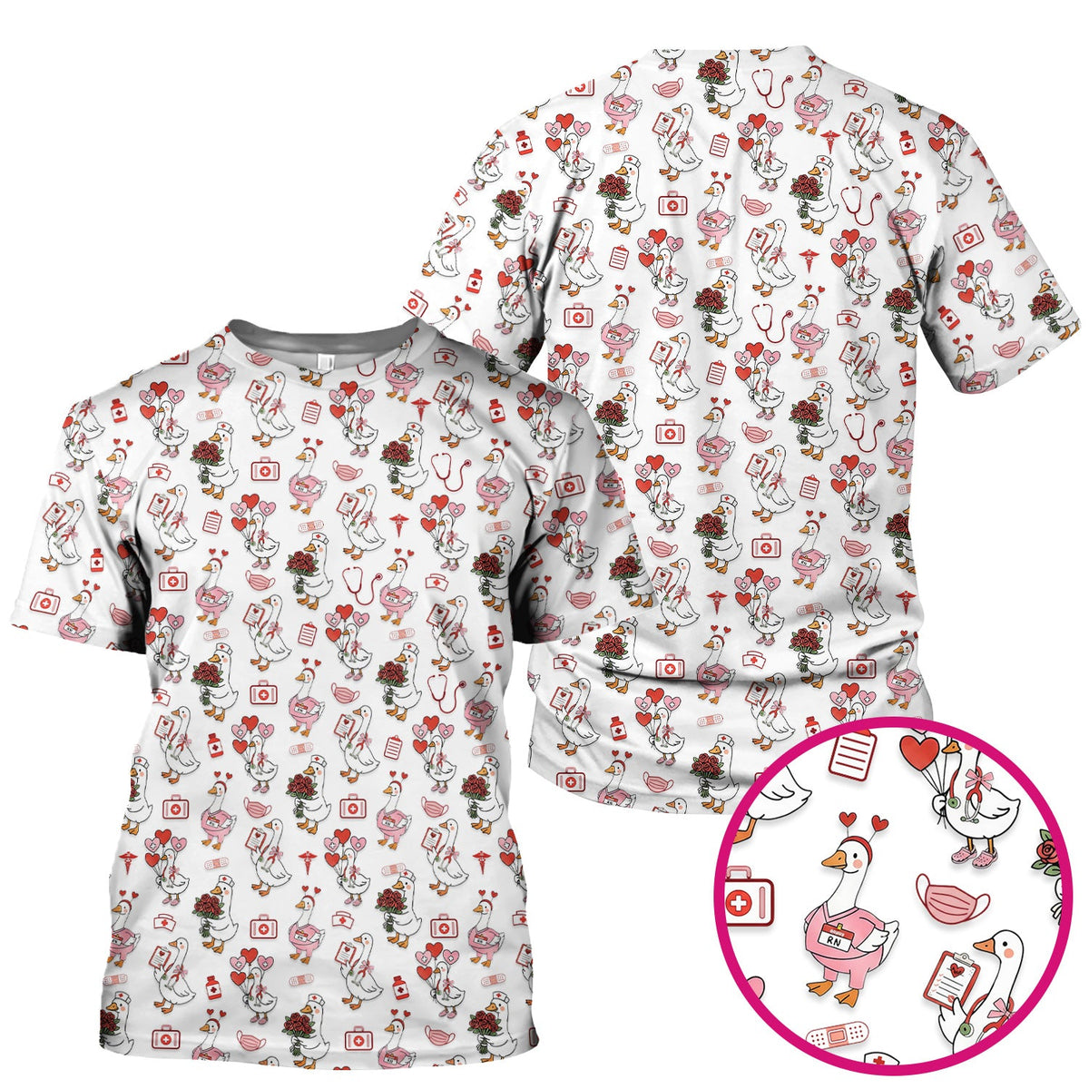 Goose Medical Nurse Scrub Top