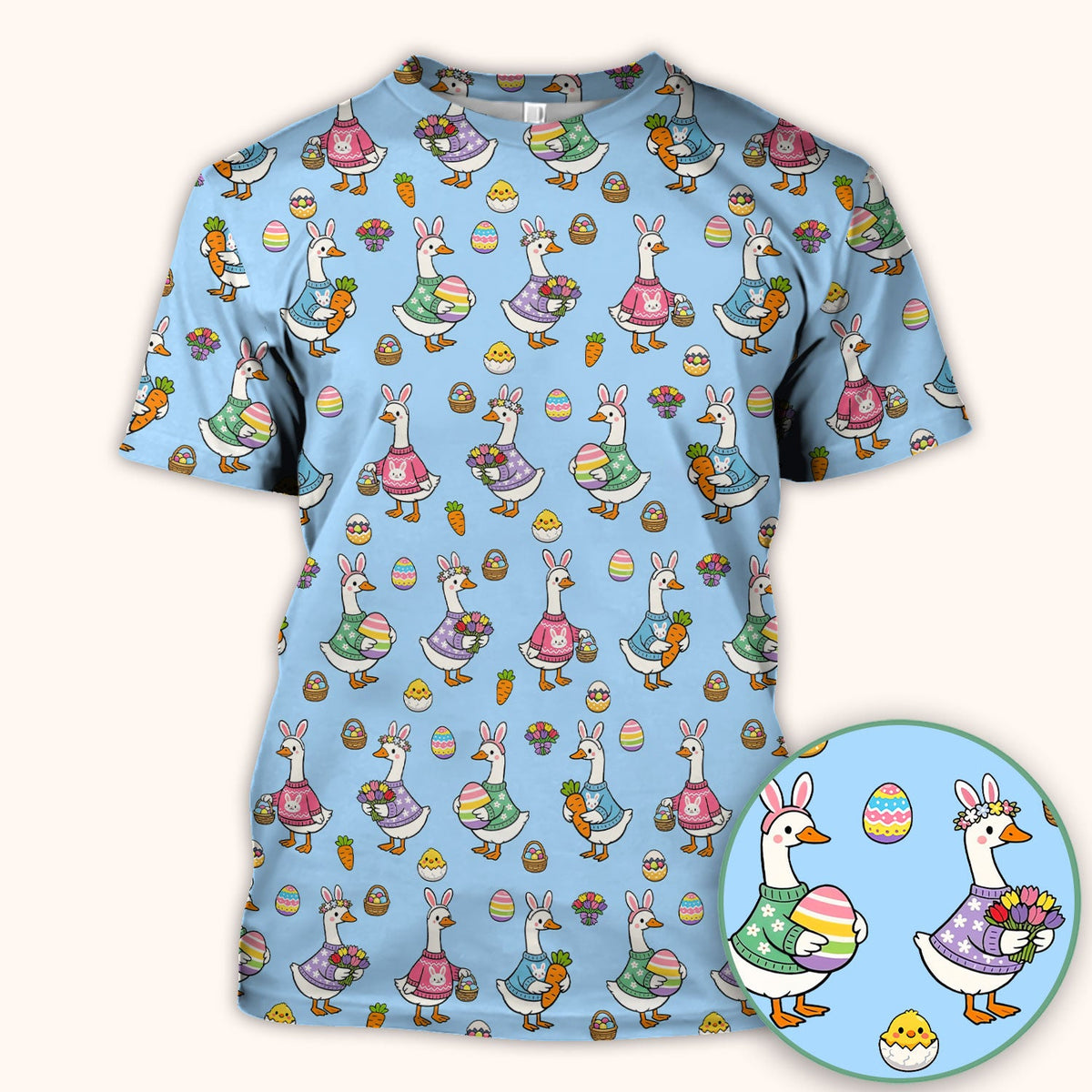 Easter Goose Nurse Scrub Top