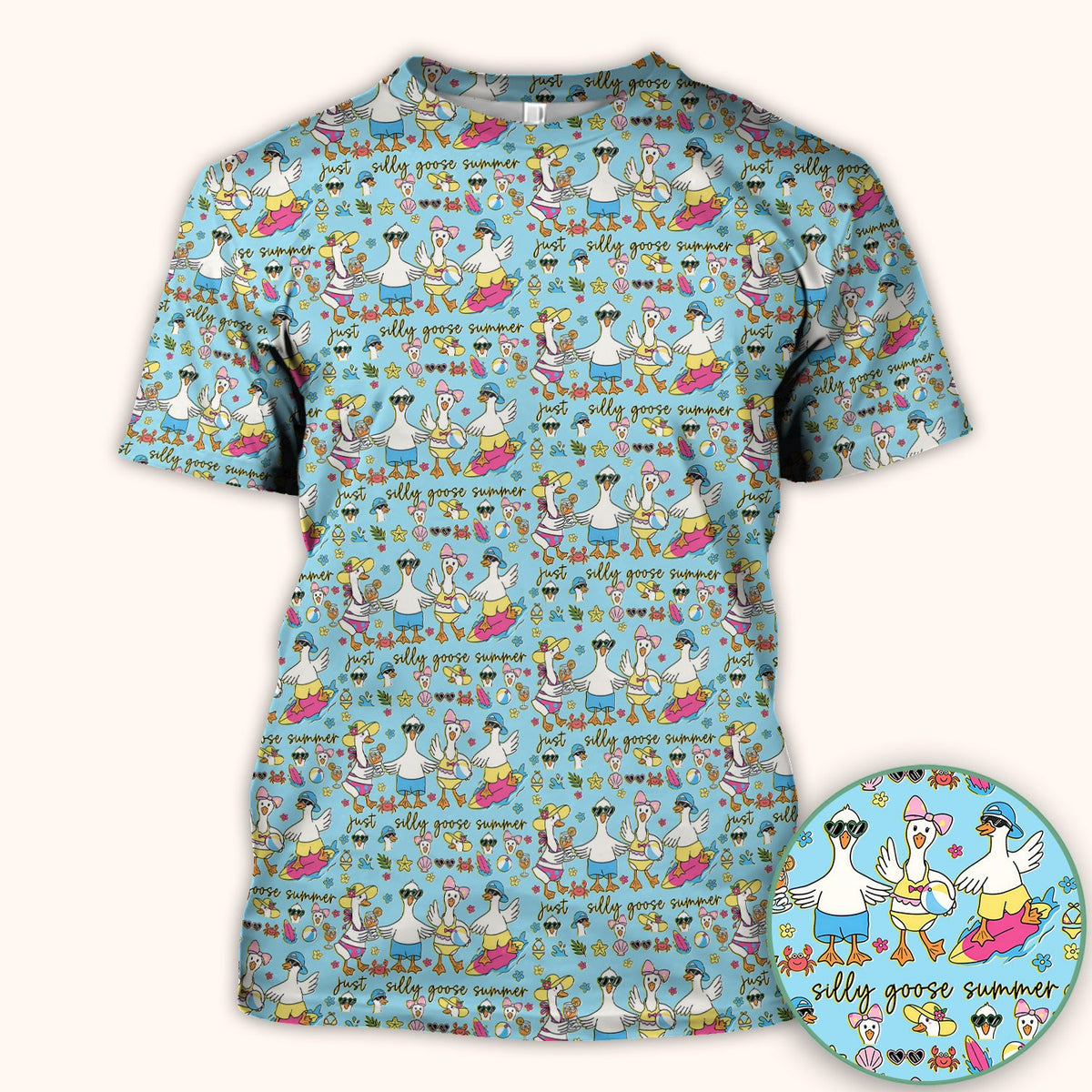 Silly Goose Summer Nurse Scrub Top
