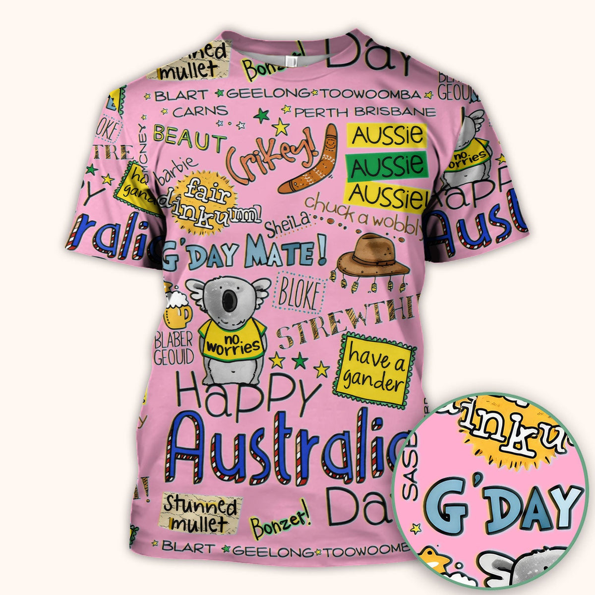 Koala Australia Nurse Scrub Top