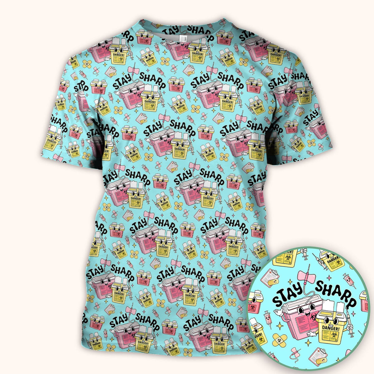 Stay Sharp Nurse Scrub Top