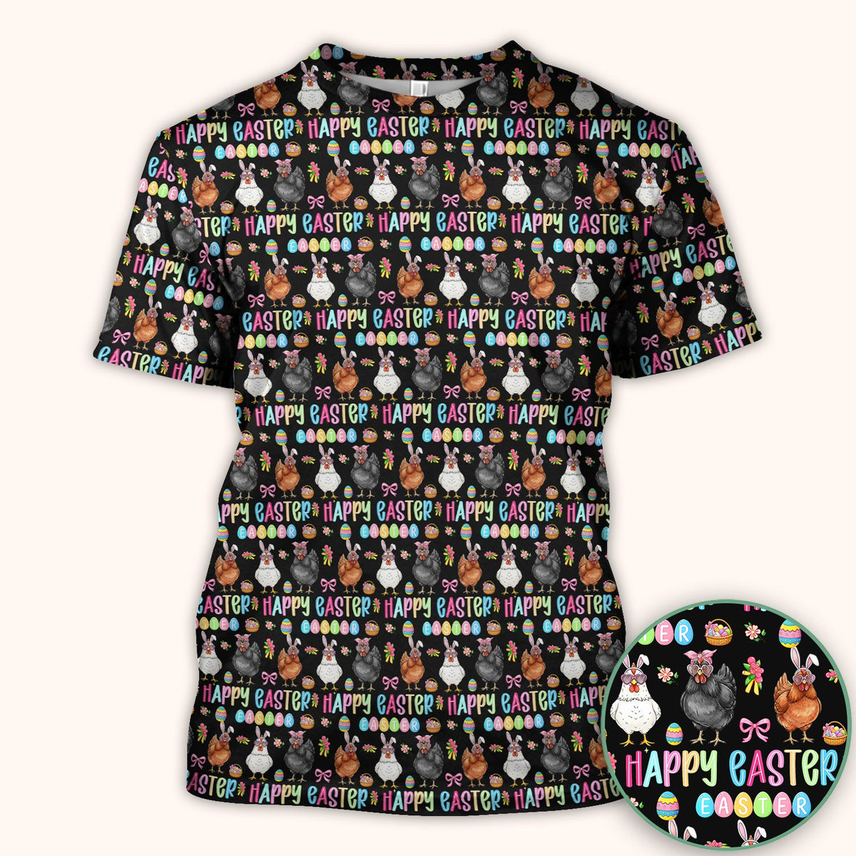 Bunny Eggs Nurse Scrub Tops - Easter Gift