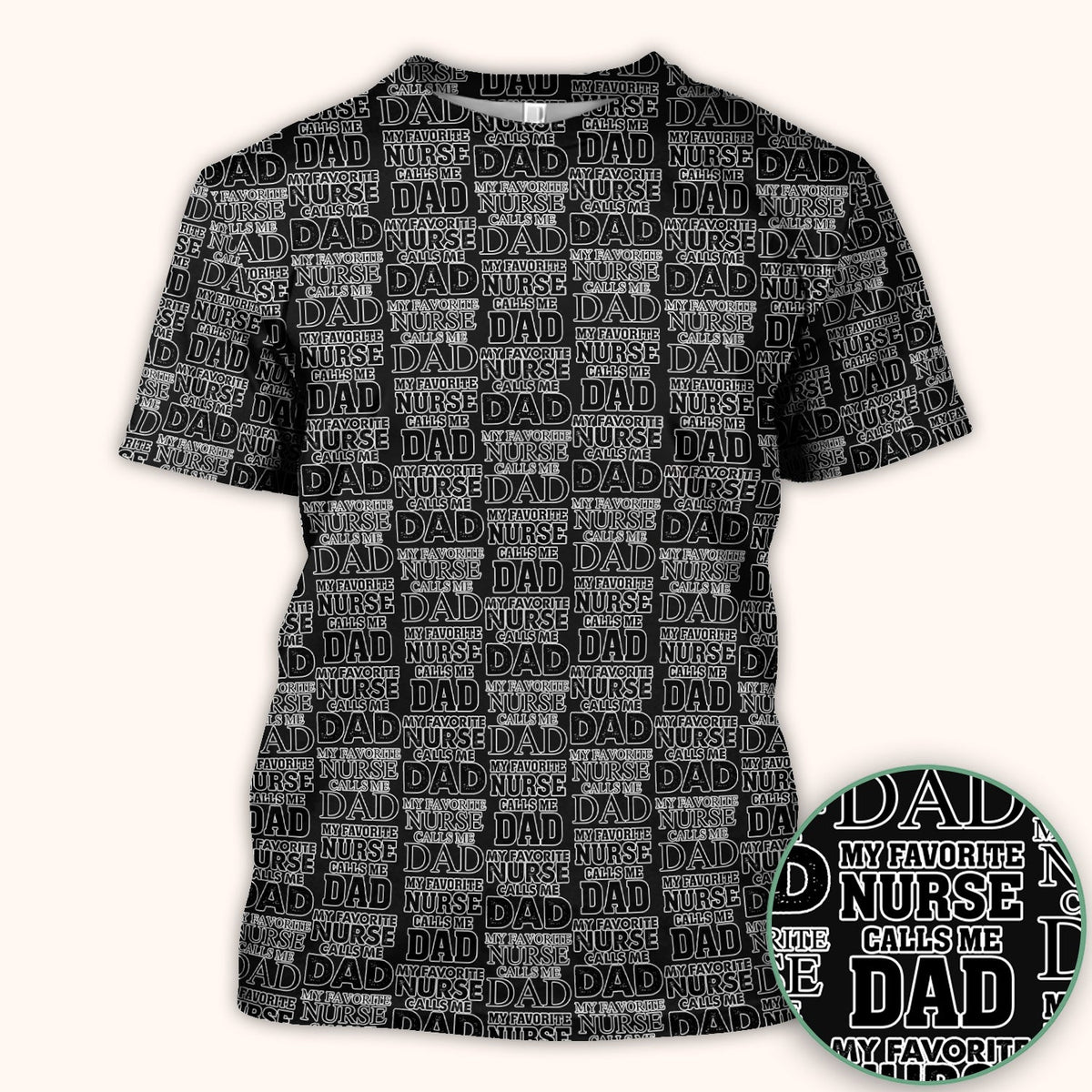 Favorite Nurse Calls Dad Scrub Top