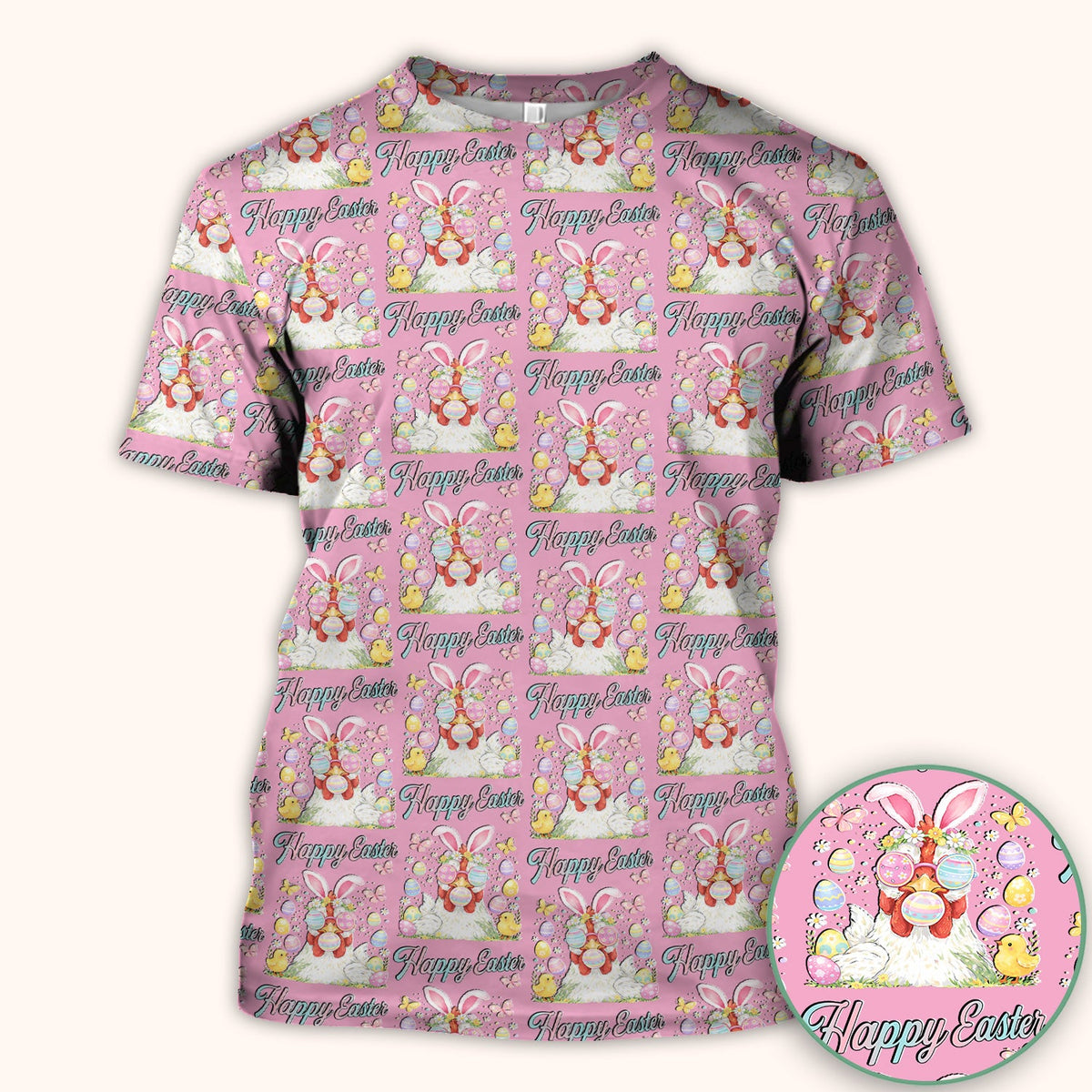 Bunny Eggs Nurse Scrub Top - Easter Gift